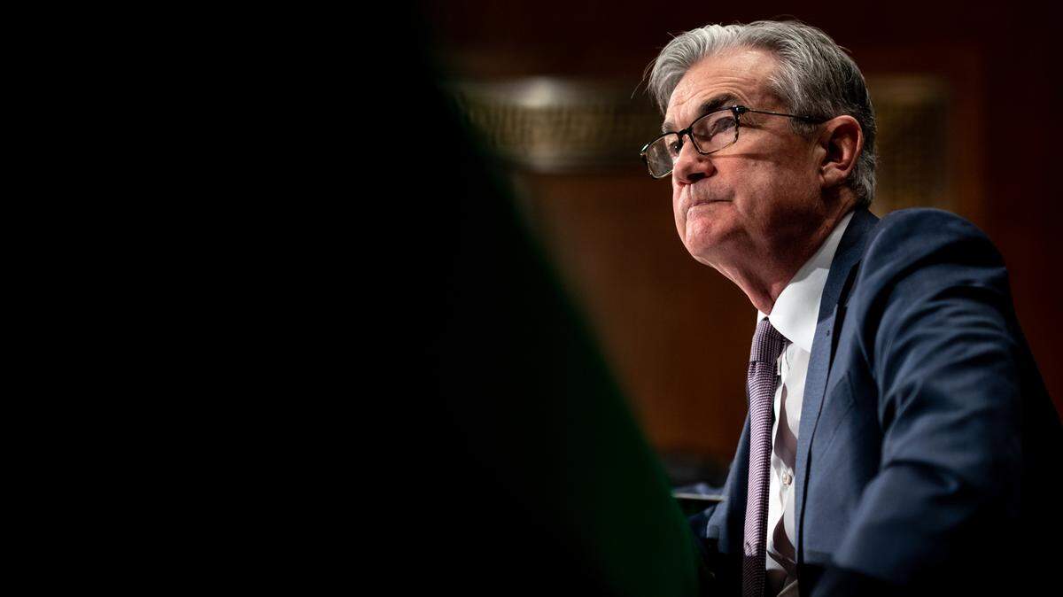Federal Reserve Chairman Jerome Powell at a Senate committee hearing on Capitol Hill in Washington on Feb. 12, 2020.