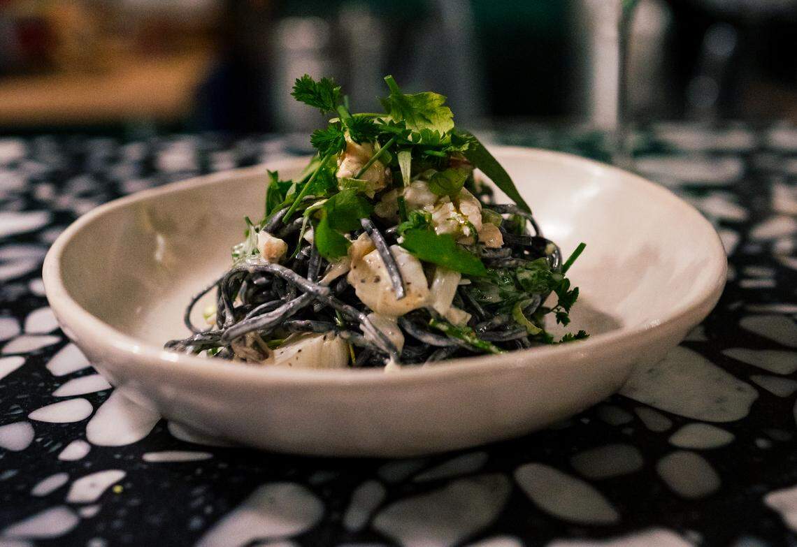 Tagliolini al Nero at Boia De in Little Haiti