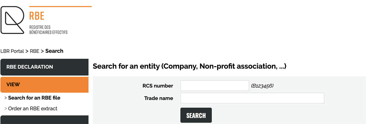 Luxembourg’s new register of beneficial owners allows users to search by company name or registration number, but not by owner