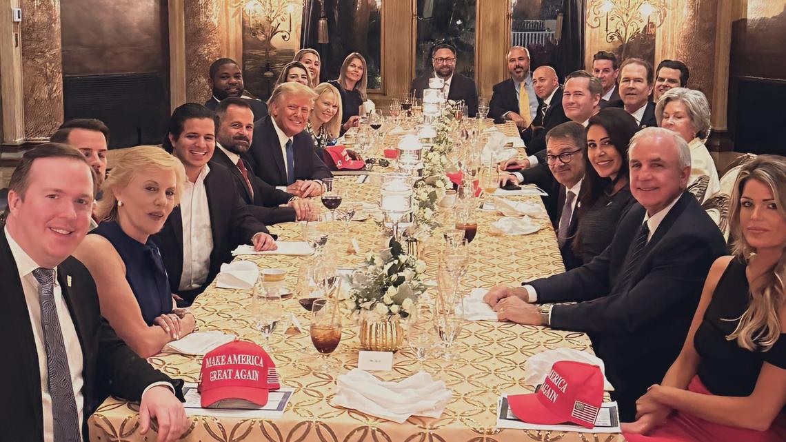 U.S. Rep. Anna Paulina Luna posted this image to Twitter early on the morning of April 21, 2023, just hours after a group of Republican members of Congress from Florida met with former President Donald Trump at Mar-a-Lago.