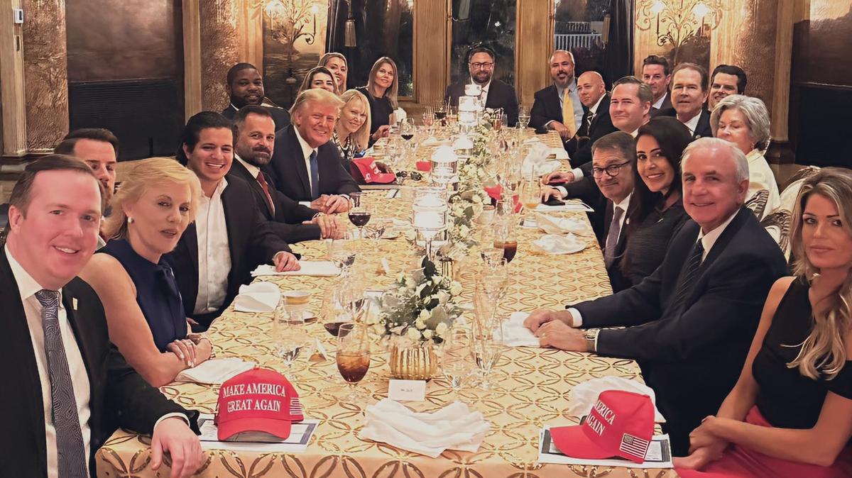 U.S. Rep. Anna Paulina Luna posted this image to Twitter on April 21, just hours after a group of Republican members of Congress from Florida met with former President Trump at Mar-a-Lago.