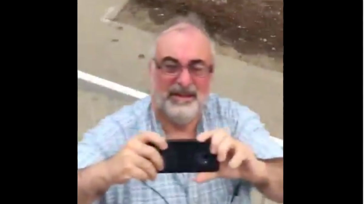 A woman who goes by the name Anna Chambers posted a video on Twitter of a man filming her as he serves her a subpoena before calling her a sexist slur. She accused two NYPD officers of rape in a high profile case.