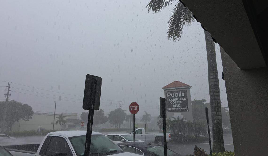 File photo of a rainy day at the Doral Park mall that has been anchored by a Publix supermarket since 1987 at 9755 NW 41st St.