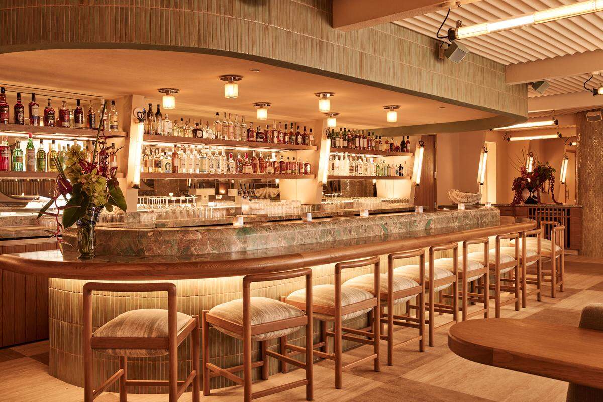 The bar at Pauline in Miami Beach.