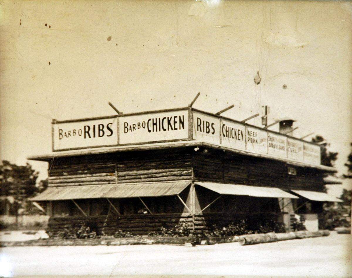 An old photograph of the original Shorty’s.