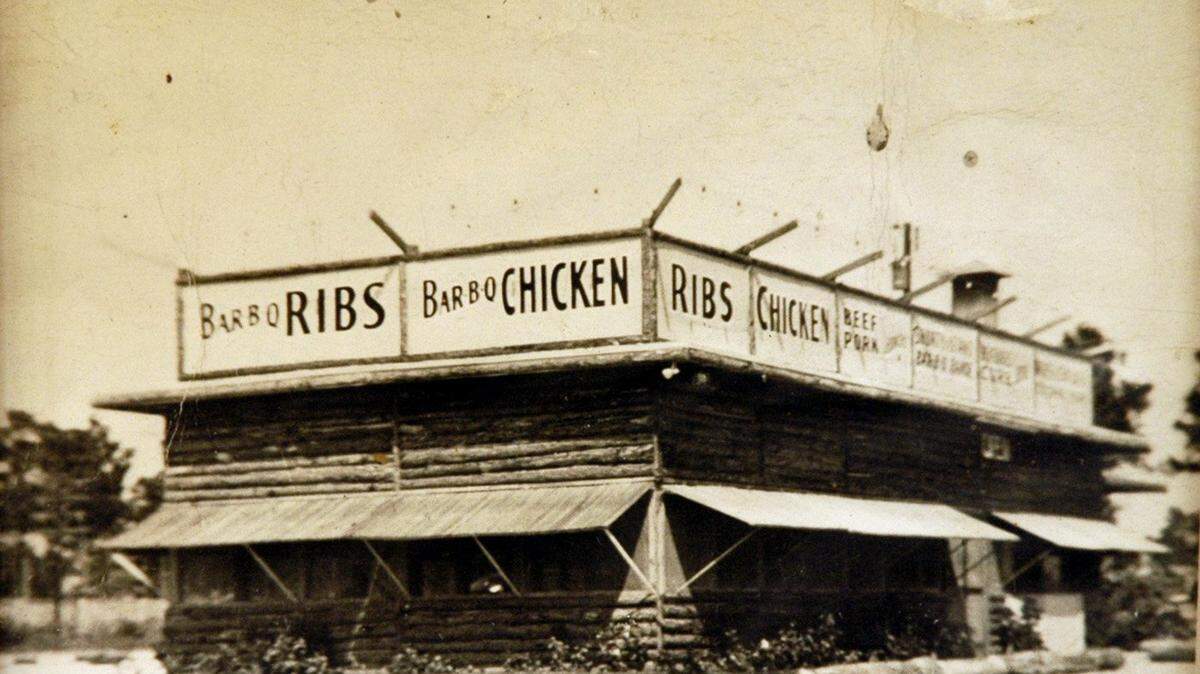 An old photograph of the original Shorty’s.