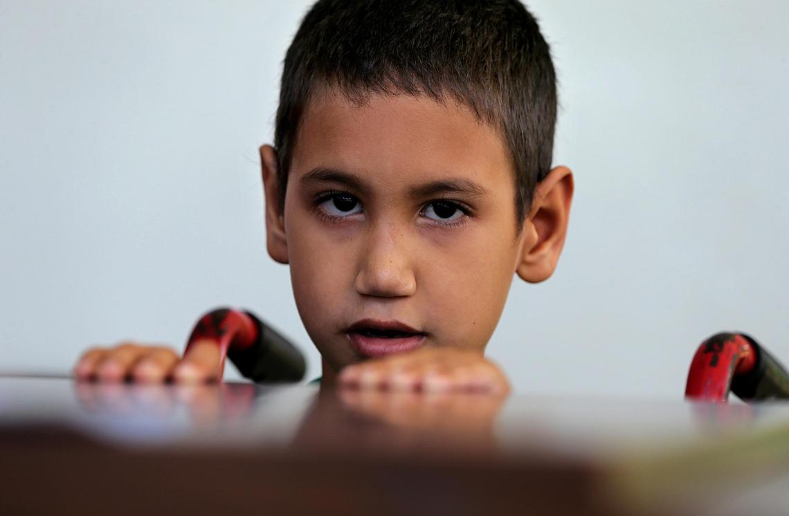 Angel Miguel Torres, 7, has cerebral palsy. His school closed after Hurricane Maria, and his mother, Brenda López, worries that his new school isn’t going to offer him the education he needs.  But she is determined not to give up. “He’s my life. And if I have to keep fighting for him ... I’ll do whatever it takes.”