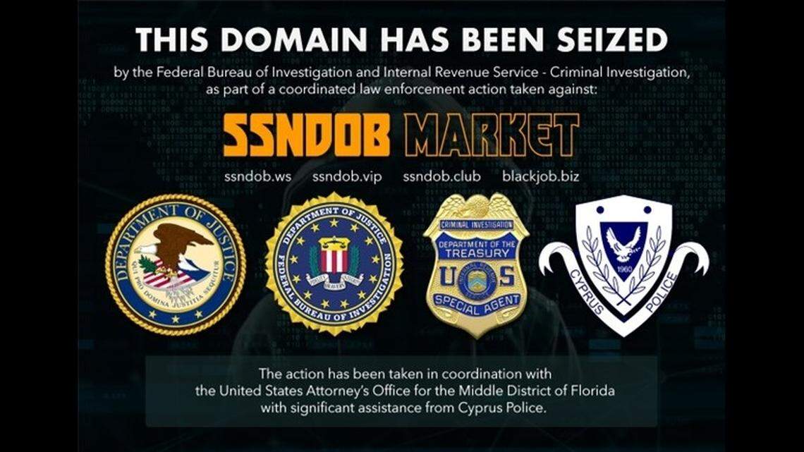 SSNDOB Marketplace domain seized.