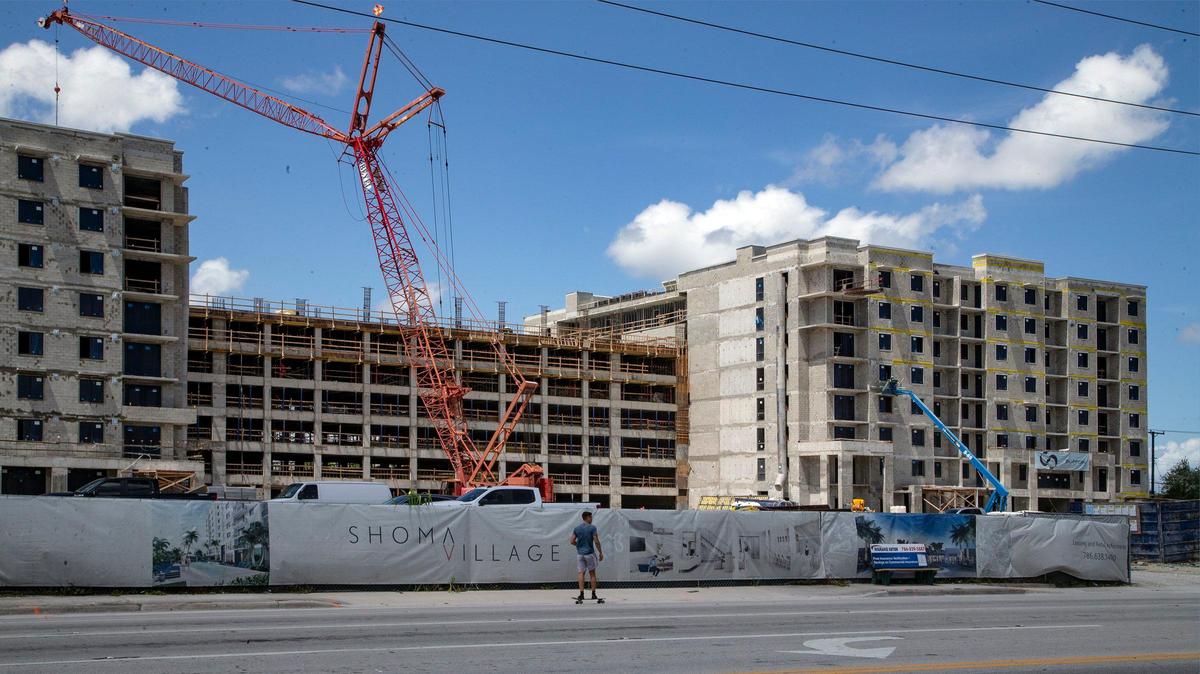 Construction continues on Shoma Village, a rental community comprised of two 8-story buildings with 304 residences at 435 Hialeah Drive.