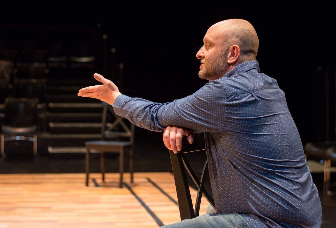 Carbonell Award winner Gregg Weiner stars in “Every Brilliant Thing,” a challenging interactive solo show by British playwright Duncan Macmillan and actor/comedian Jonny Donahoe.