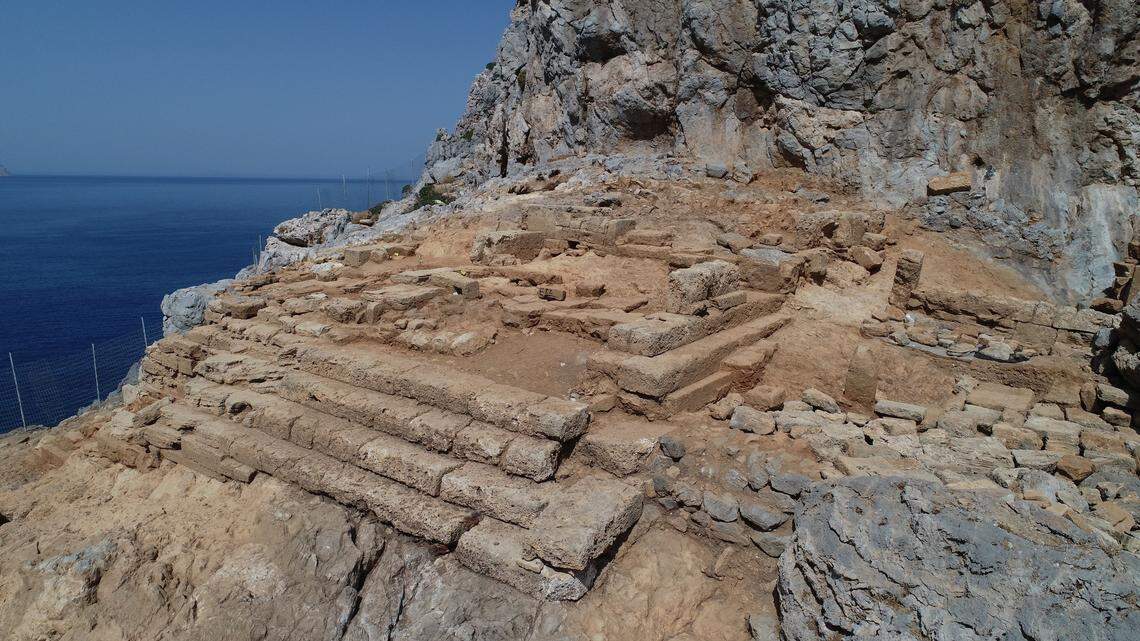 Archaeologists on the Greek island of Crete unearthed the ruins of a temple rebuilt 2,300 years ago, finding offerings to an ancient water goddess.