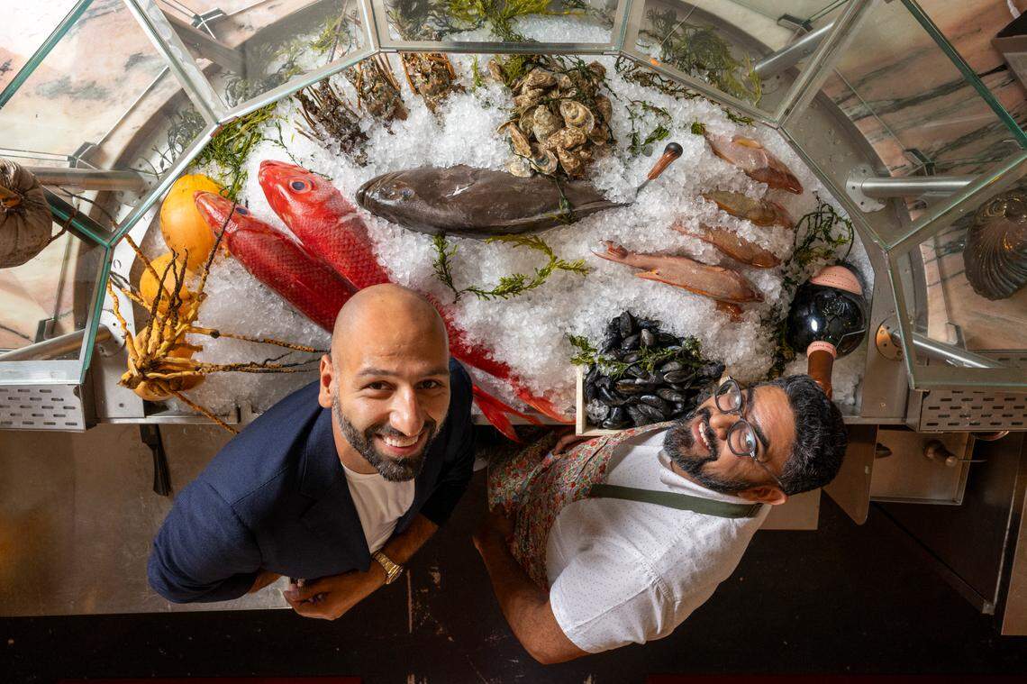 Mohamed Alkassar (left) and chef Niven Patel are opening Paya, and later in the year another Ghee Indian Kitchen in Wynwood. The original Ghee is in Kendall’s Downtown Dadeland area.