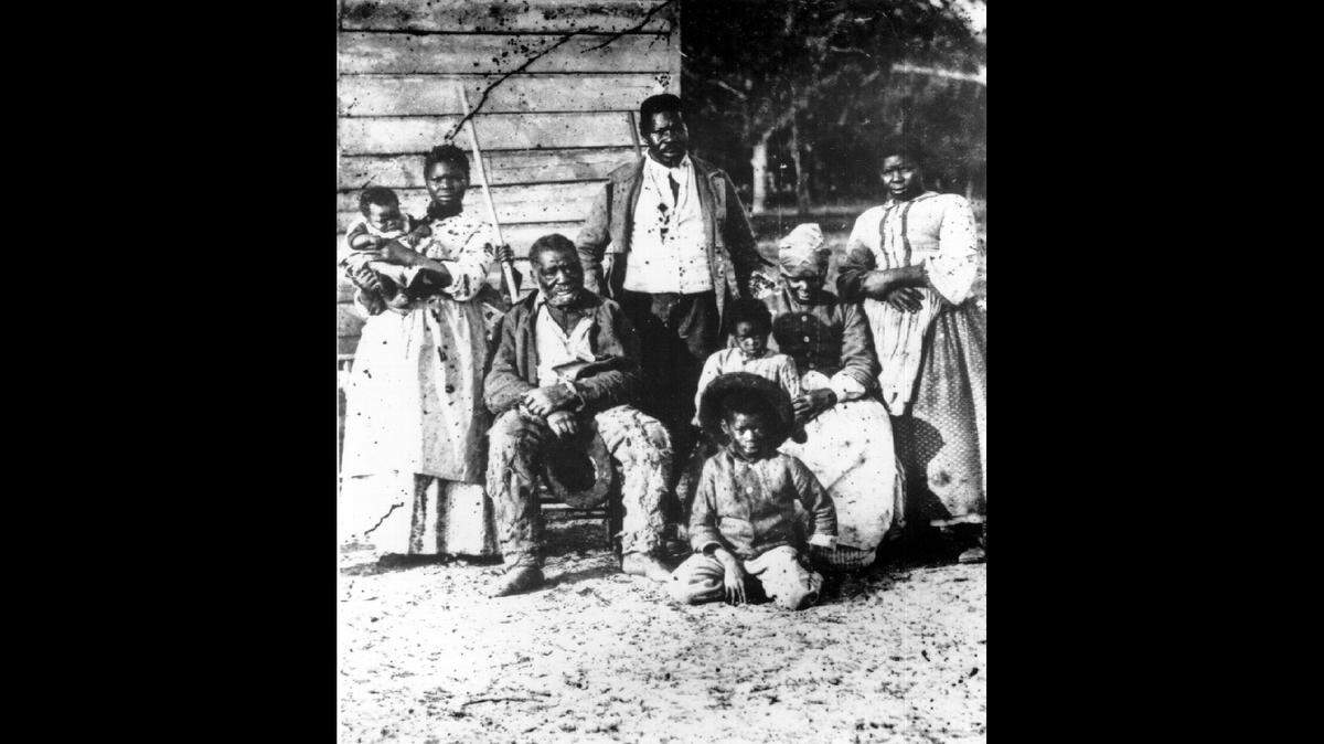 “Five Generations of an Enslaved Family” at South Plantation near Beaufort, North Carolina, 1862. Part of “Before Freedom Came: African American Life in the Antebellum South” exhibit.