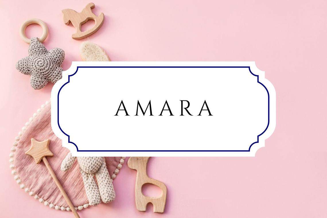 5 letter girl names amara