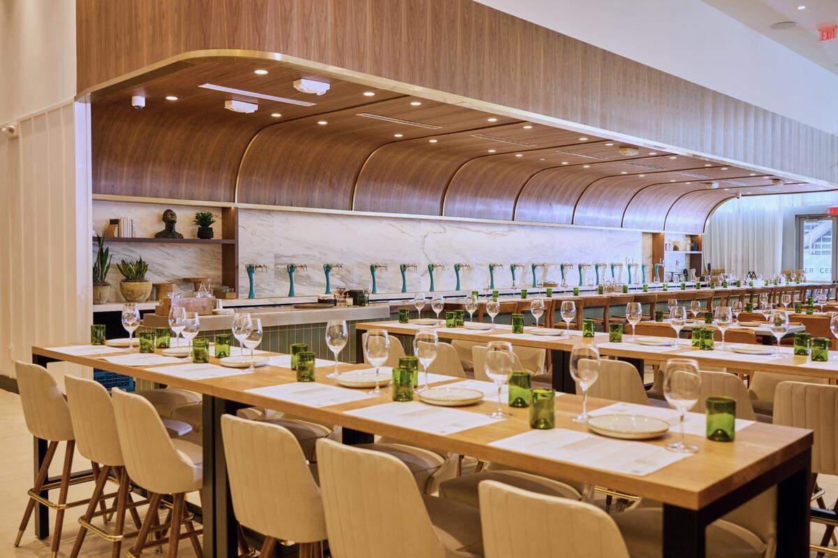 Sixty Vines has 9,500 square feet with more than 300 seats, including a counter in the back.