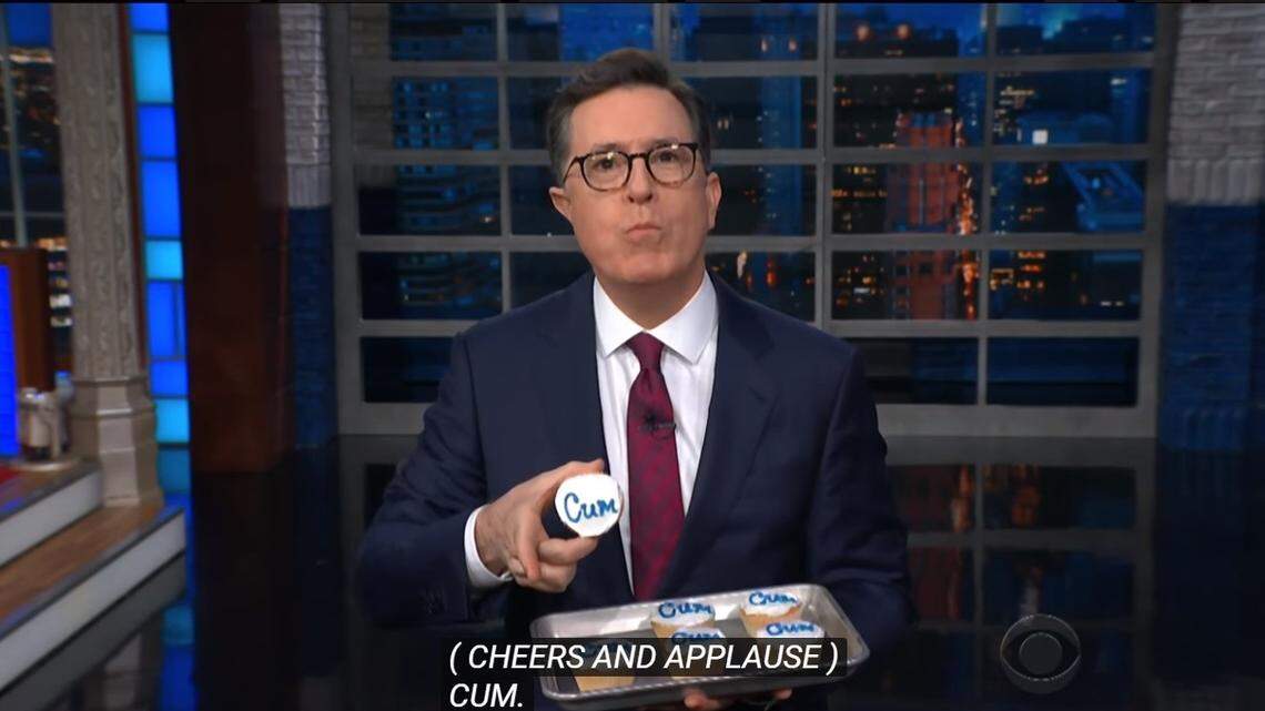 'Publix: Where do you get off?' asks Stephen Colbert after 'cum' cake censorship