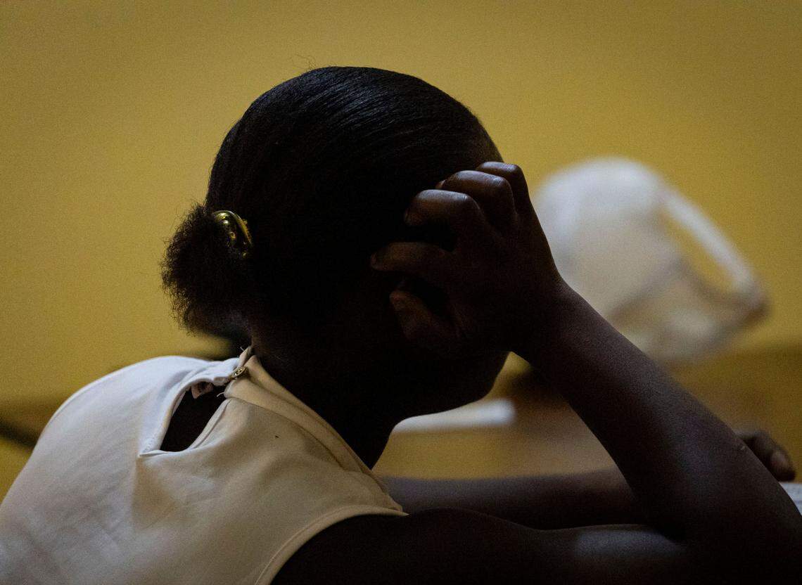 Abandoned by her mother, this 14-year-old was exploited as a child servant while living in a Port-au-Prince camp and sexually assaulted. Women and girls have become as vulnerable to sexual assaults in the country’s displacement camps as they are in neighborhoods controlled by gangs.  A 2024 survey by the United Nations Population Fund on gender-based violence in 14 displacement camps around Port-au-Prince found that between March and January, the number of reported cases was approximately five times higher than January and February combined. 