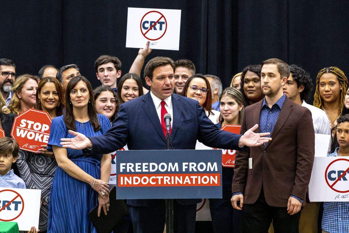 In April 2022, Florida Gov. Ron DeSantis signed HB 7, known as the Stop WOKE bill, in Hialeah Gardens.