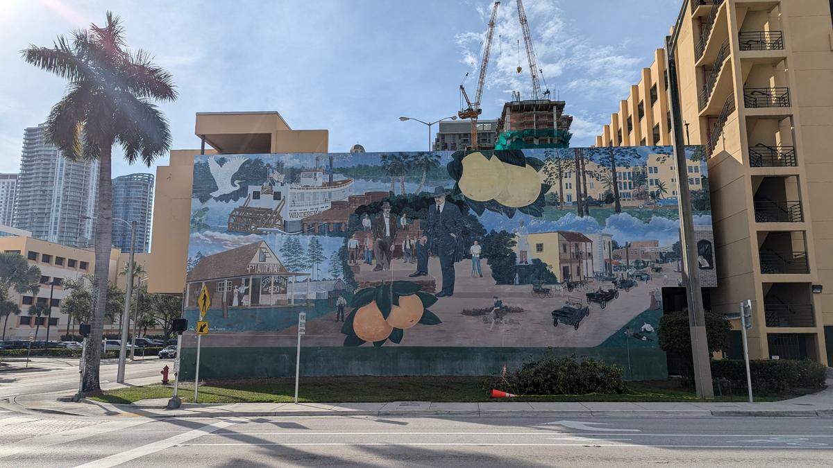 The historical mural on the north wall of the Broward County Governmental Center parking garage in Fort Lauderdale will soon be replaced by images of local flora and fauna. The new mural design will be based on residents’ responses to a survey.