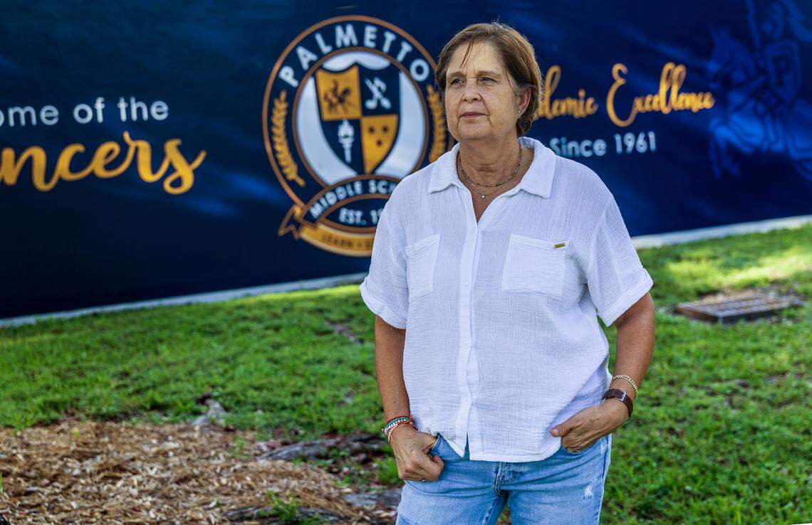 Mayade Ersoff told the Miami Herald that she still doesn’t know which social media posts were flagged to the school district for them to open an investigation.