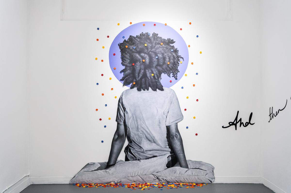 ‘Be Still’ by Friday on display at ‘Good Times,’ an exhibition at Oolite Arts.