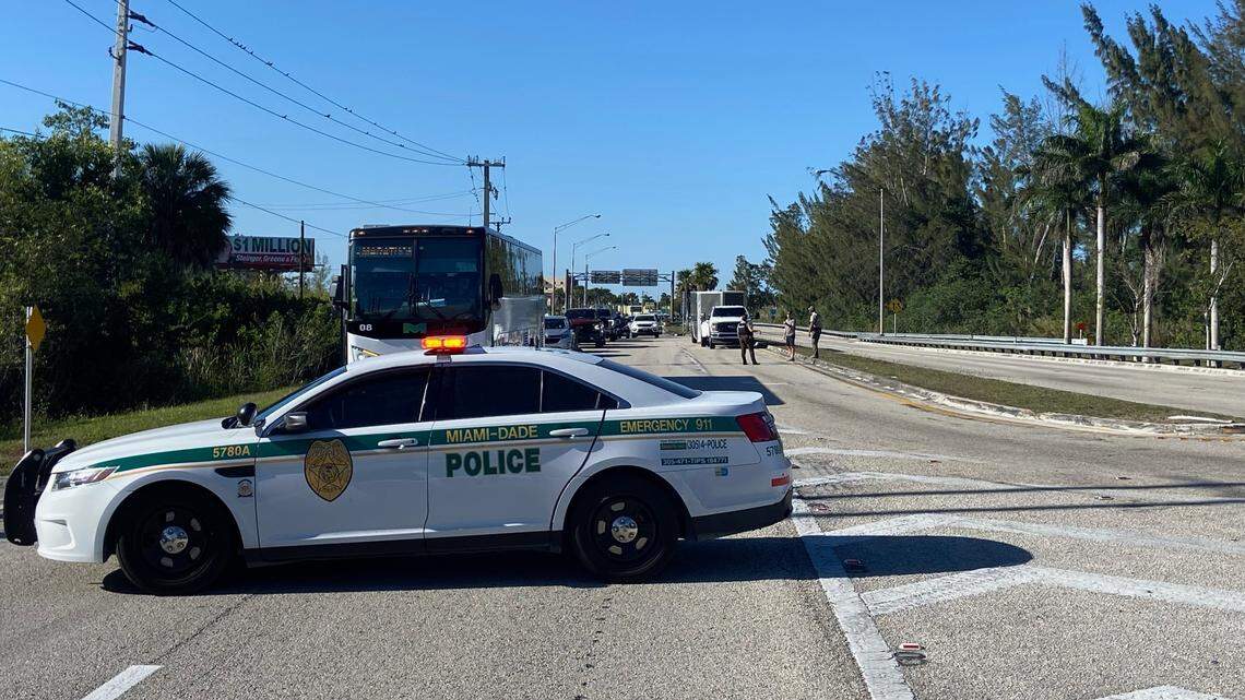U.S. 1 reopens after second closure due to brush fire near Keys. Card Sound Road shut down