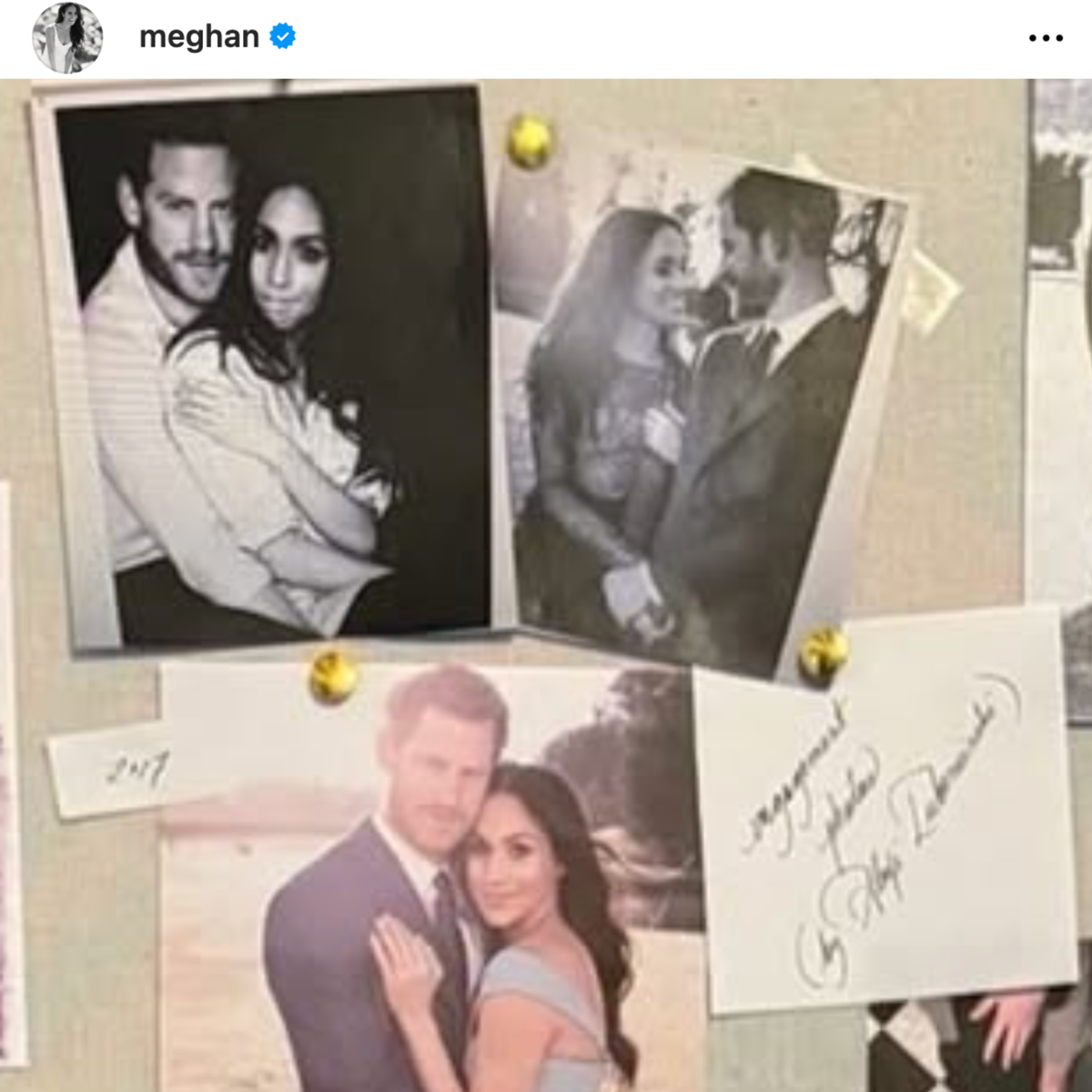 Meghan Markle shares never-before-seen photos on her 7th wedding anniversary.