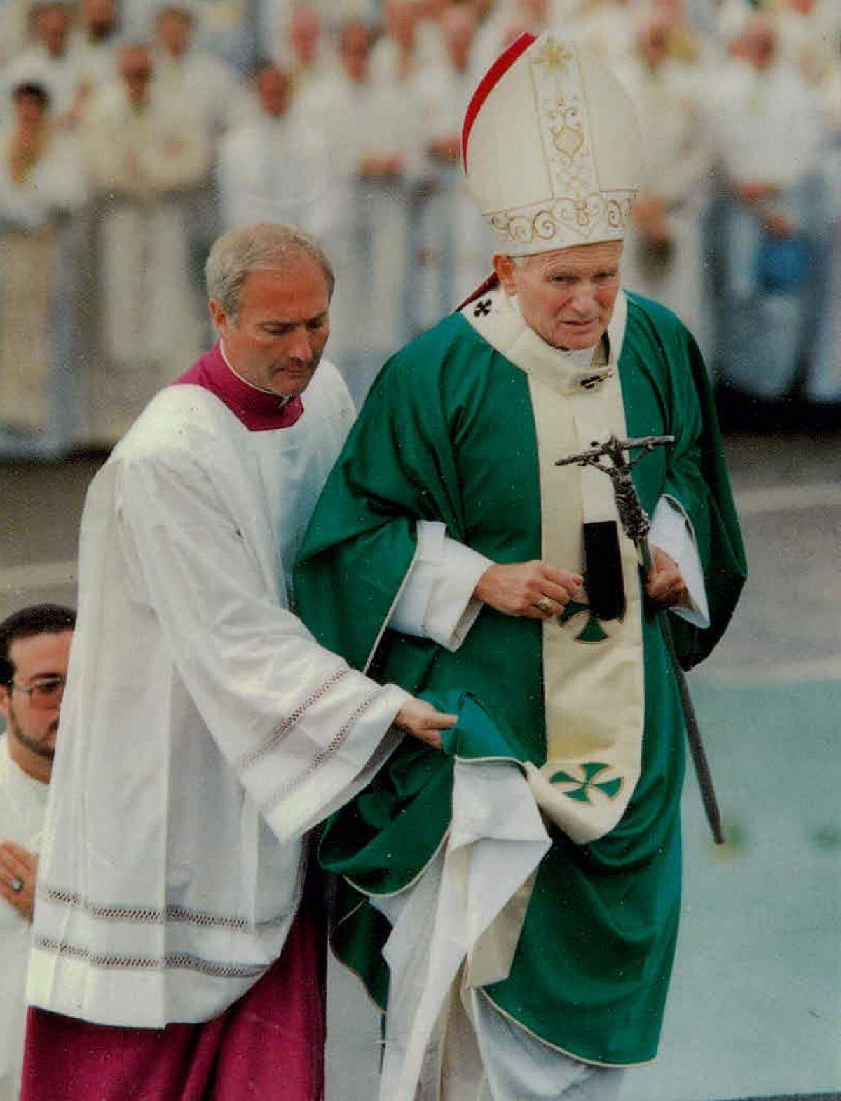 Pope John Paul II during his Miami trip.