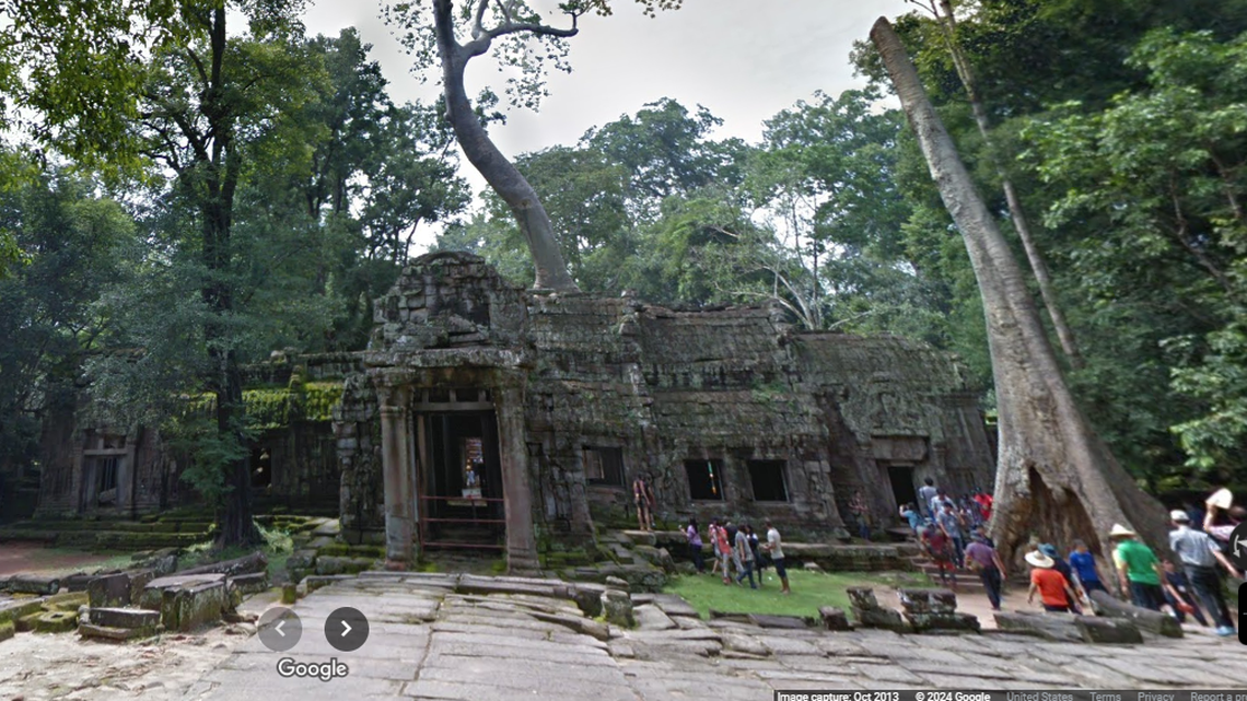 At the overgrown ruins of Ta Prohm Temple in Cambodia, archaeologists discovered the buried remains of a stone serpent.
