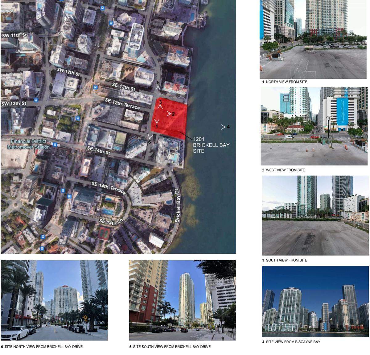 Foster + Partners artistic rendering filed to Miami-Dade County in August 2024 of the design and site plan location of Ken Griffin’s proposed Citadel 54 story tower at 1201 Brickell Bay Dr.