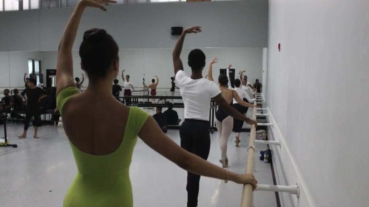 Students learning ballet at the 2019 MoBBallet Symposium in Philadelphia. MoBBallet Symposium/ M.I.A. kicks off Sunday at the Sanctuary of the Arts in Coral Gables.