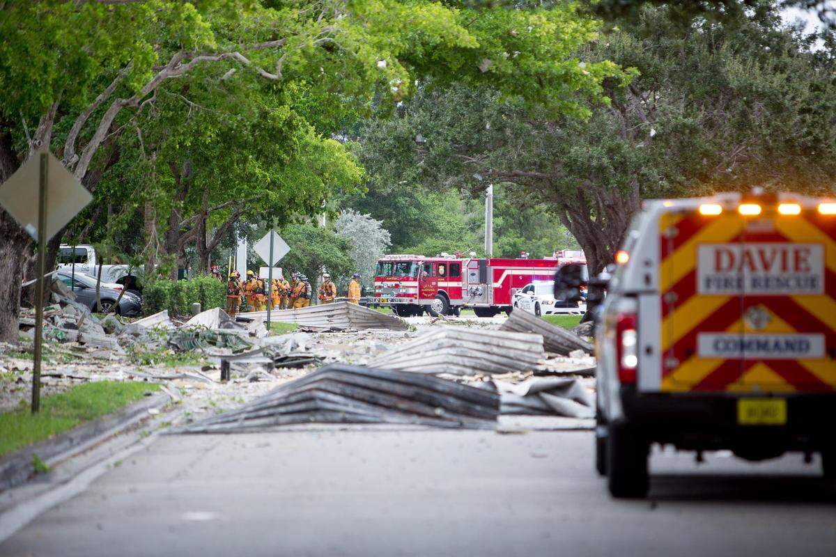 The scene at the Fountains Plaza in Plantation where an explosion injured multiple people on Saturday, July 6, 2019.