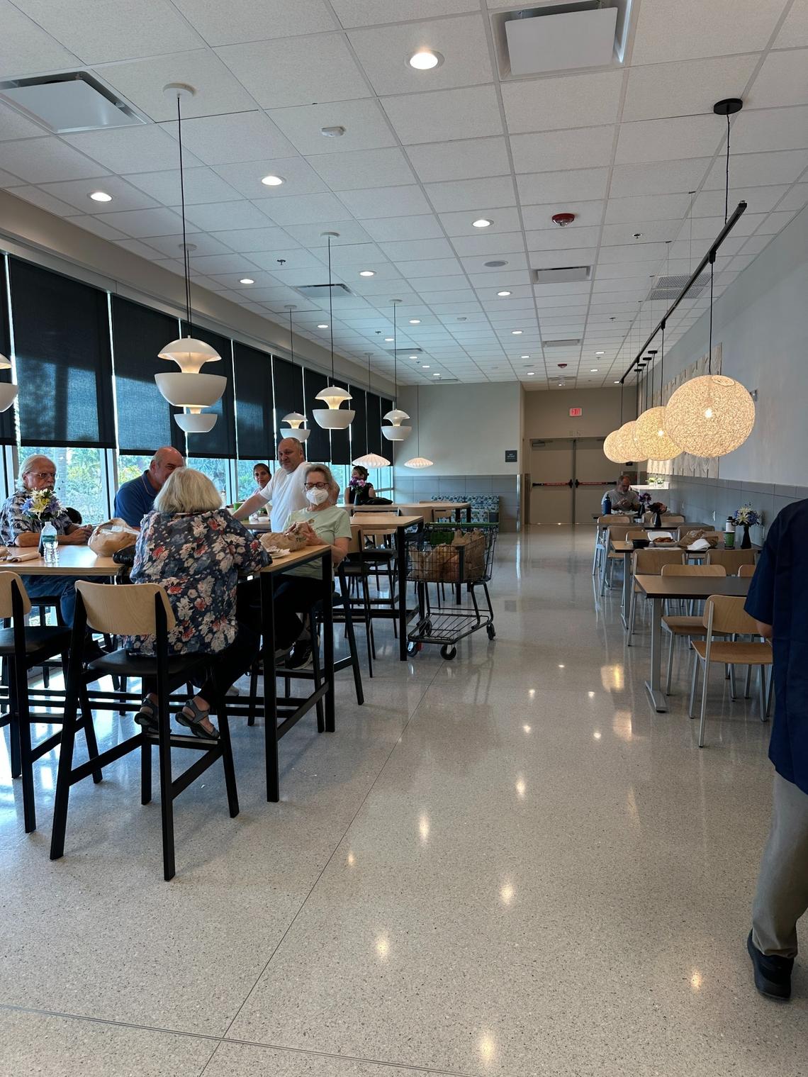 The second-floor seating area at the new Briar Bay Publix on March 2, 2025.