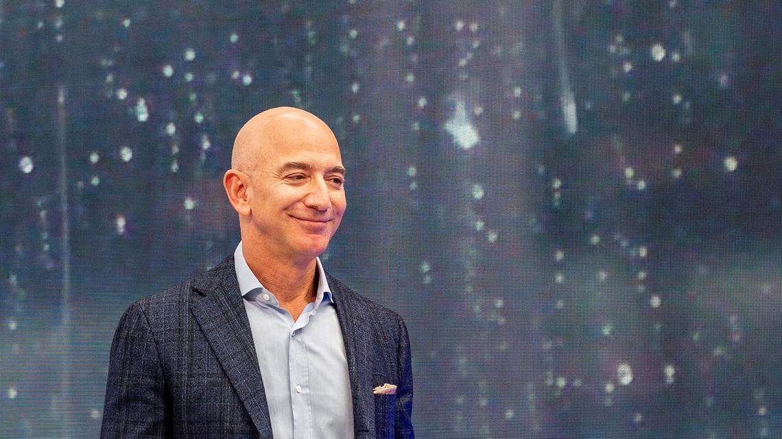 Amazon Founder and CEO Jeff Bezos at the company’s novelties event on Sept. 25, 2019.
