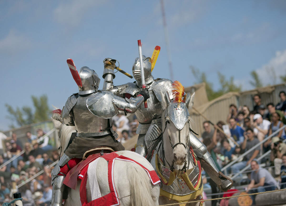 Which knight will be the victor? Both, once they can take off that armor.