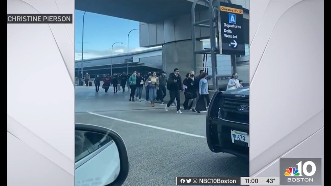 An airport in Boston, Massachusetts, was evacuated on Easter Sunday after a PlayStation gaming console was mistaken for a possible bomb.