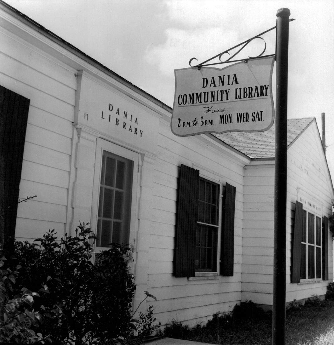 Dania library in 1963.