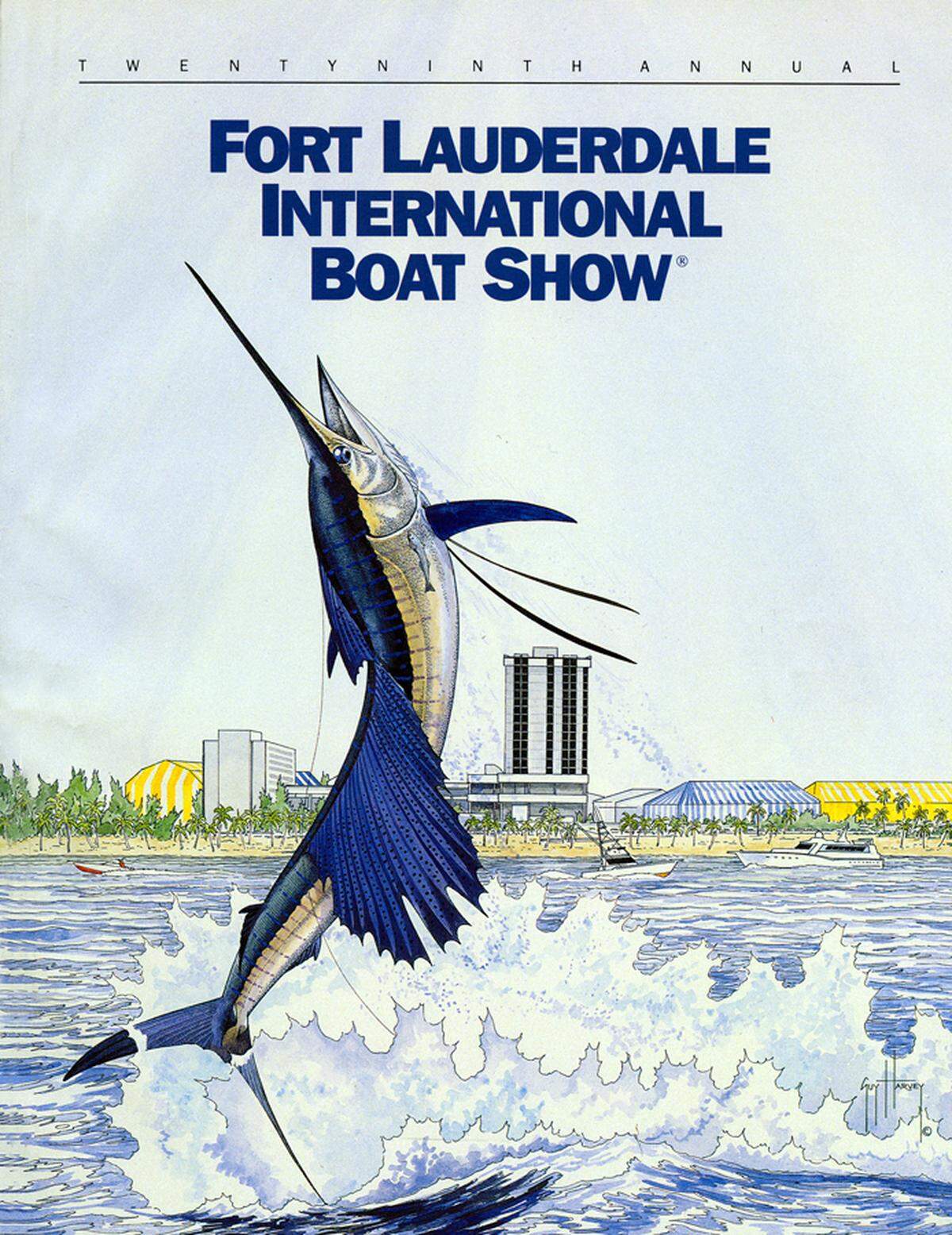 Guy Harvey designed the 1988 show program cover.