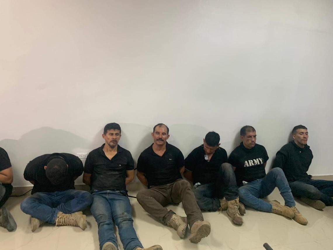 Some of the suspects arrested in the assassination of Haiti President Jovenel Moise were held at a police station in Port-au-Prince.
