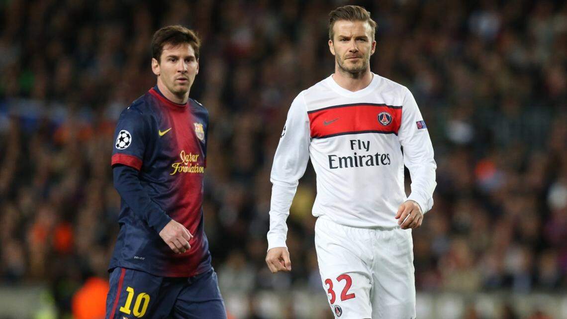 Messi’s Barcelona facing Beckham’s Paris-Saint Germain in 2013, Beckham’s last season before retiring. A decade later, the Inter Miami club Beckham runs, is rumored an MLS landing spot for Messi, now 34.