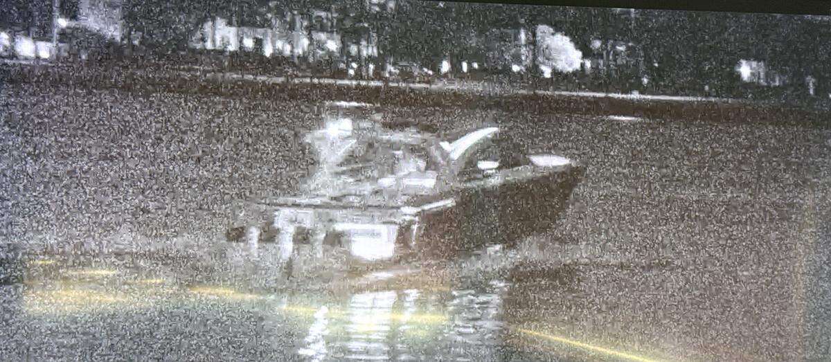 The Florida Fish and Wildlife Conservation Commission is looking for this boat, which the agency describes as a 40- to 43-foot Crossover brand cabin cruiser. The agency is looking for the boat in connection to a hit-and-run boating accident in Biscayne Bay off Miami on Wednesday night, which killed Davide Veglia, 55, of North Miami and injured his 14-year-old son.