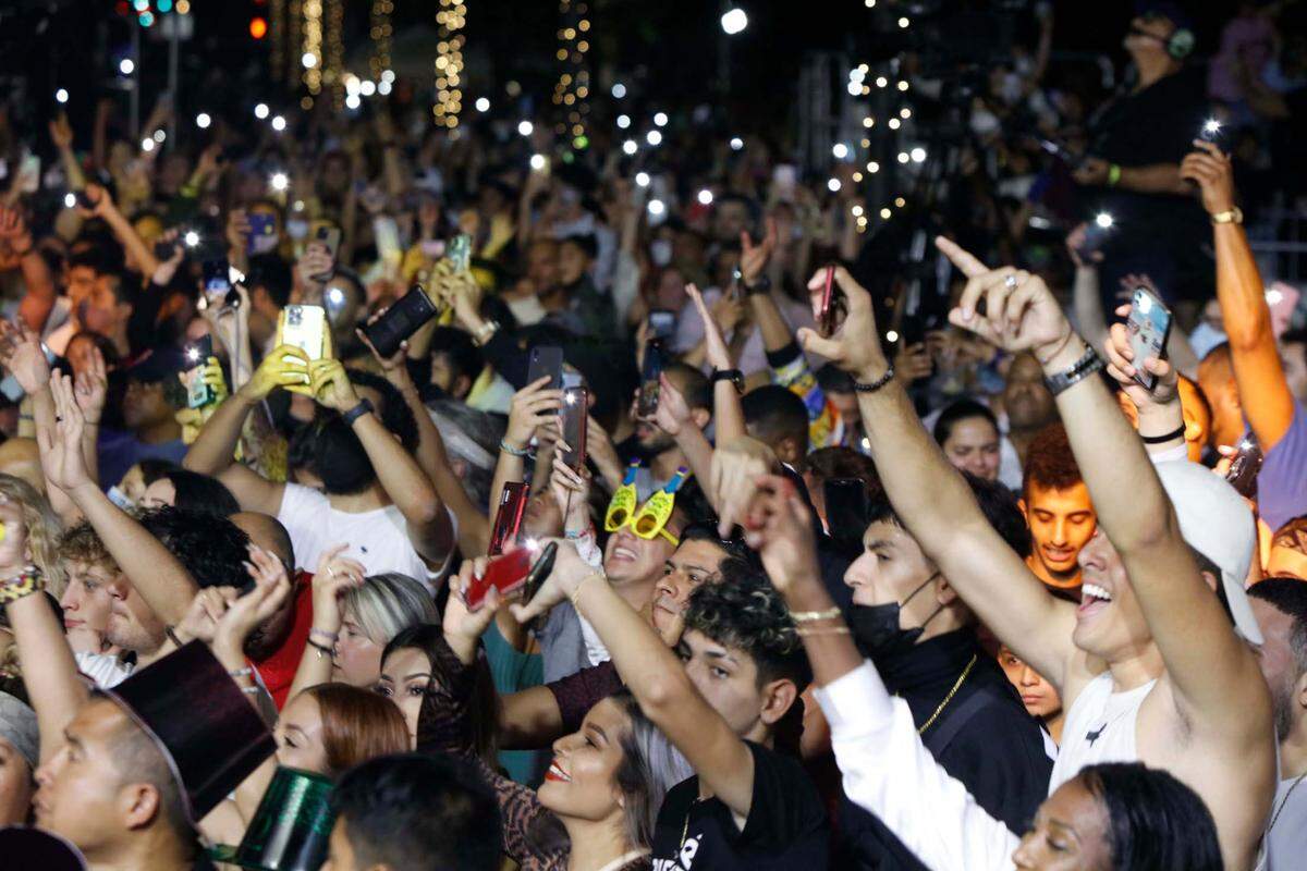 Bayfront Park during New Year’s Eve event in 2021.