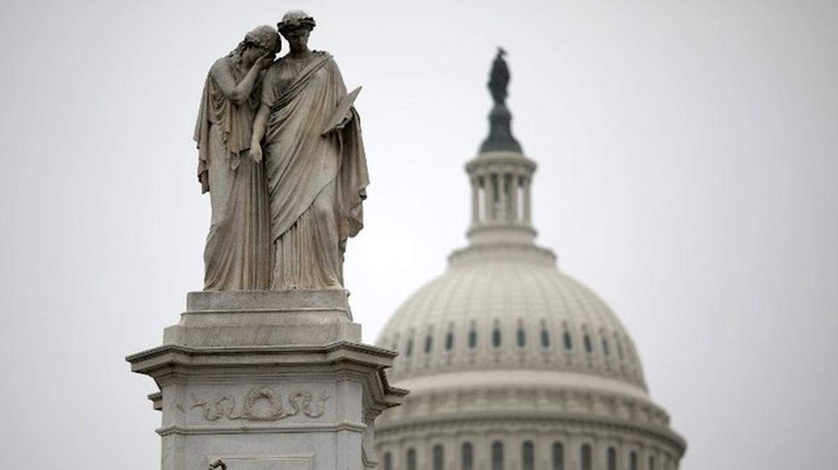 The U.S. Capitol during a partial shutdown of the federal government in December 2018 in Washington, D.C.