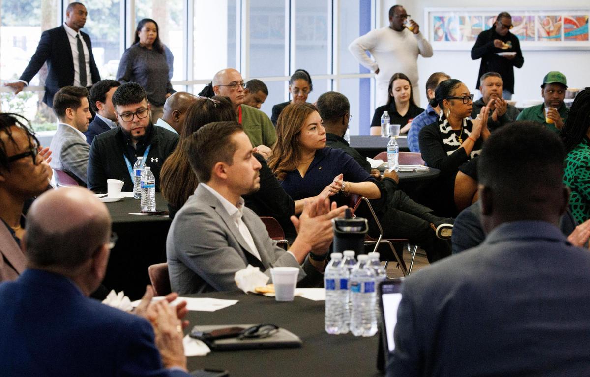 Attendees at the City of Miami Gardens Economic Improvement Summit on Tuesday, Jan. 21, 2025, at St. Thomas University.