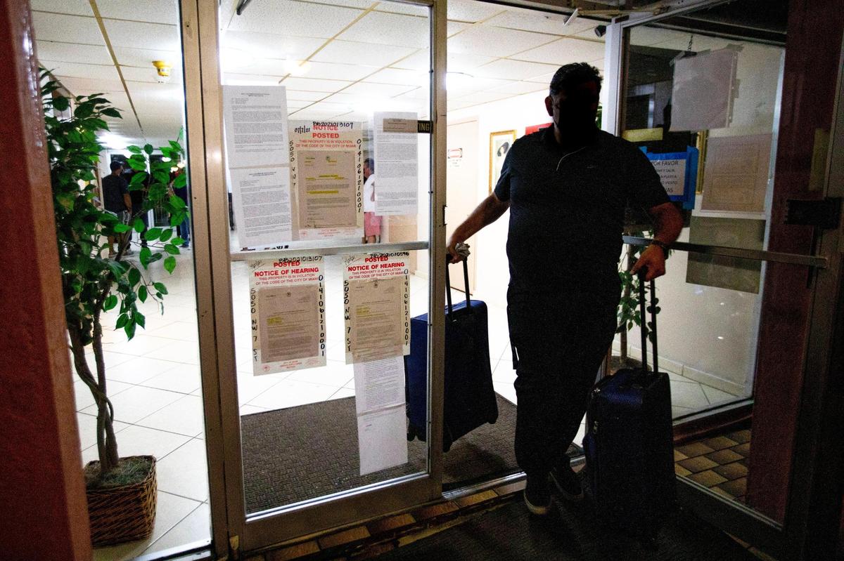 Residents of a 138-unit condo at 5050 NW Seventh St. in Flagami were forced to evacuate Aug. 9, after city officials deemed the building unsafe.