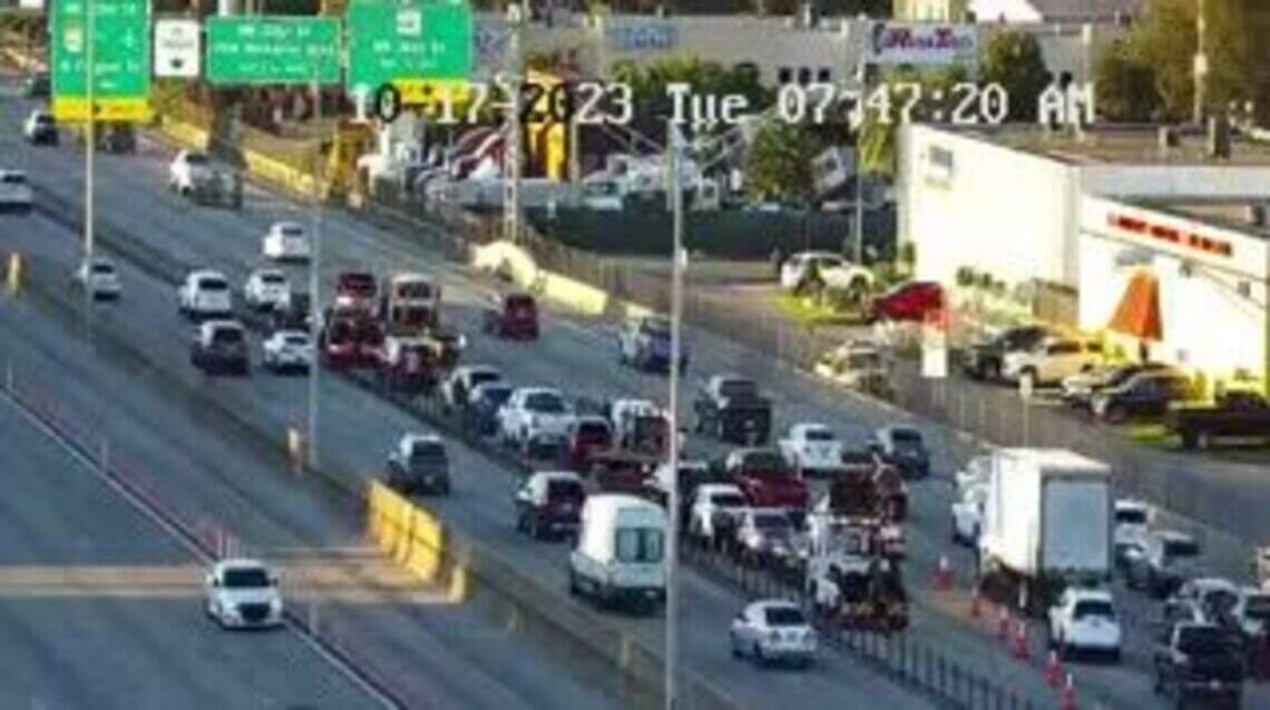 12-car crash on the Palmetto Expressway caused a 10-mile backup during rush hour