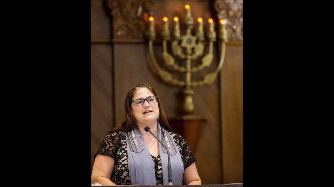 Rabbi Amy Morrison is the new senior rabbi at Temple Israel of Greater Miami. She is heavily involved in diversifying the congregation, welcoming younger and older members, members of the LGBTQ community and making the temple more accessible for disabled congregants.. This will be her first Rosh Hashana at Temple Israel.