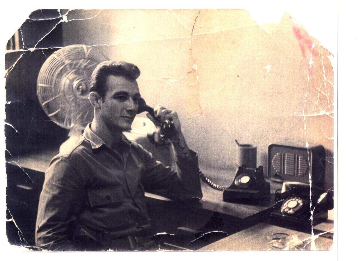 Hector Sanyustiz, the man who drove a bus into the Peruvian Embassy and started the Mariel uprising (Havana 10,000) shown here in his Cuban military uniform before the event. photog unknown -- Photo supplied by Sanyustiz’s family