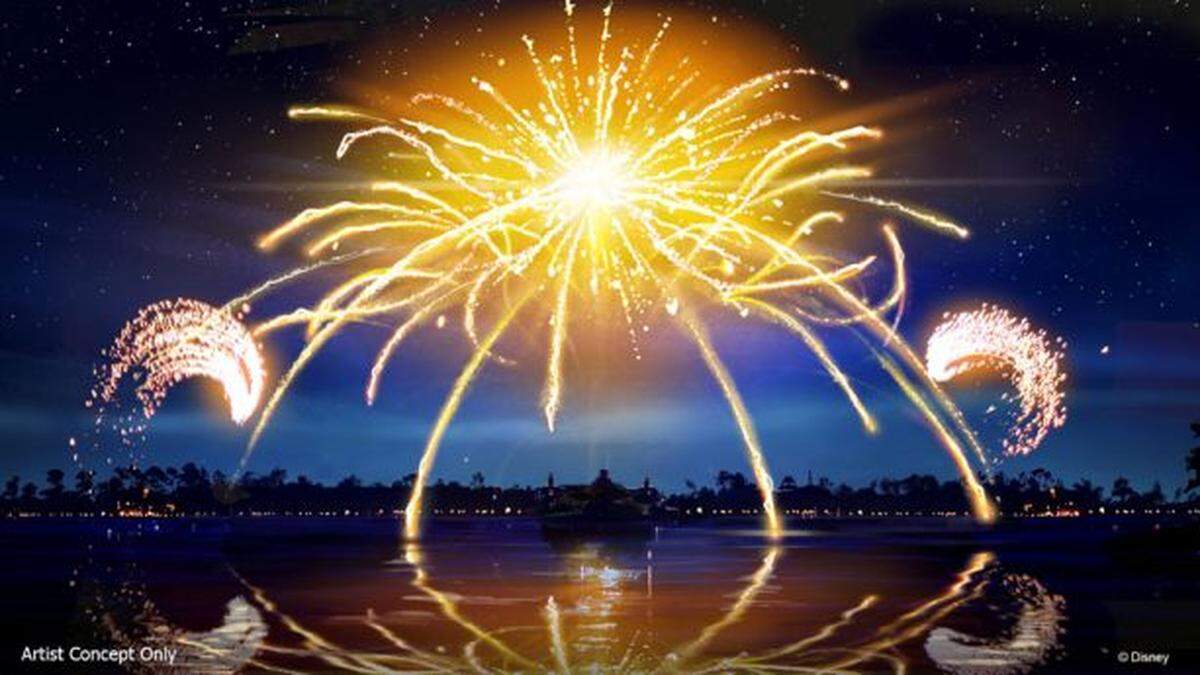 Concept art of a new fireworks and music show coming to Epcot in 2020.