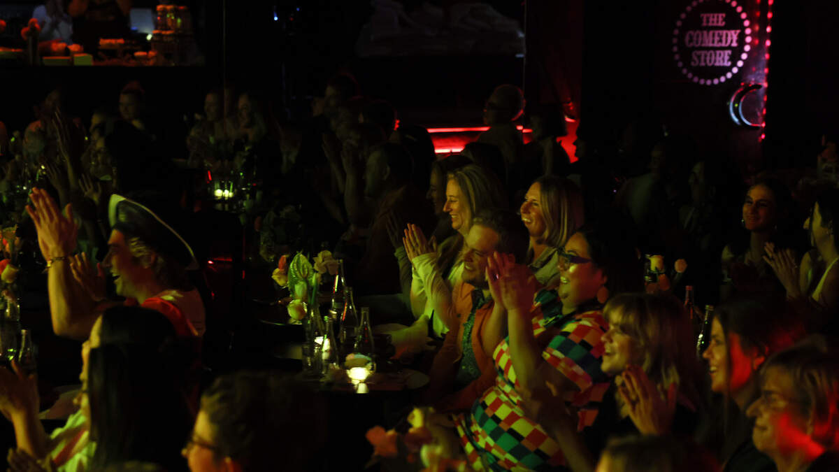 : Guests are seen as Fortune Feimster headlines Drop of Sunshine’s Standup & Sunshine at The Comedy Store on October 08, 2025 in West Hollywood, California.